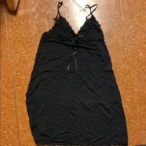 A black old navy pajama dress.